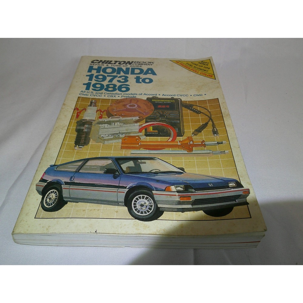 Chilton Book Honda 1973 to‎ 1986 Repair Tune Up Guide Accord Civic CRX Prelude